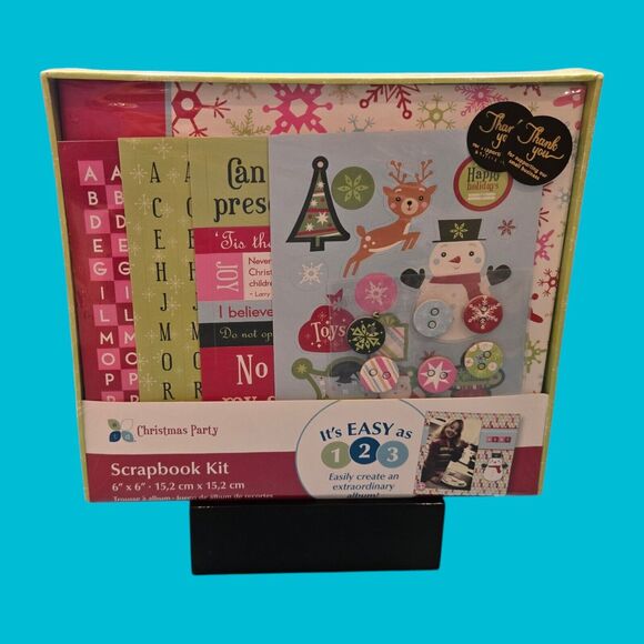 Christmas Party Scrapbook Kit 300+pc Holiday Magic Paint Posters Activity Books - Picture 5 of 12